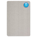 Quartet Oval Office Fabric Bulletin Board, 36 x 24, Gray