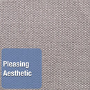 Quartet Oval Office Fabric Bulletin Board, 48 x 36, Gray