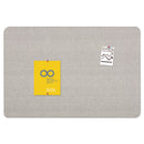 Quartet Oval Office Fabric Bulletin Board, 36 x 24, Gray