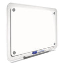 Quartet iQ Total Erase Board, 23 x 16, White, Clear Frame