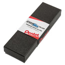 Pentel EnerGel Alloy Gel Pen, Retractable, Medium 0.7 mm, Black Ink, Gold Barrel