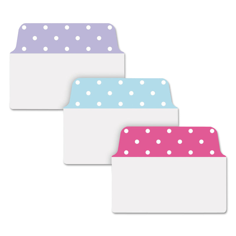 Avery Ultra Tabs Repositionable Tabs, Dot Designs: 2" x 1.5", 1/5-Cut, Assorted Colors, 24/Pack