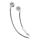Maxell B-13 Bass Earbuds with Microphone, 52" Cord, White