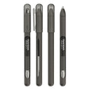 Paper Mate InkJoy Gel Pen, Stick, Medium 0.7 mm, Black Ink, Black Barrel, Dozen
