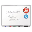 Quartet Prestige 2 DuraMax Magnetic Porcelain Whiteboard, 48 x 36, Silver Frame