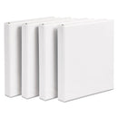 Avery Durable View Binder with DuraHinge and Slant Rings, 3 Rings, 1" Capacity, 11 x 8.5, White, 4/Pack