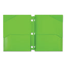 Five Star Snap-In Plastic Folder, 20-Sheet Capacity, 11 x 8.5, Assorted, Snap Closure, 2/Set