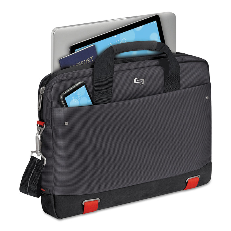 Solo Envoy Brief, Fits Devices Up to 15.6", Polyester, 18 x 2.5 x 13, Black