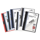 Durable DuraClip Report Cover, Clip Fastener, 8.5 x 11, Clear/Navy, 25/Box
