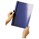 Durable DuraClip Report Cover, Clip Fastener,  8.5 x 11, Clear/Black, 5/Pack