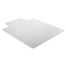 Alera Occasional Use Studded Chair Mat for Flat Pile Carpet, 36 x 48, Lipped, Clear