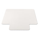 Alera All Day Use Non-Studded Chair Mat for Hard Floors, 45 x 53, Wide Lipped, Clear