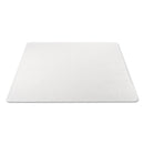 Alera Occasional Use Studded Chair Mat for Flat Pile Carpet, 46 x 60, Rectangular, Clear