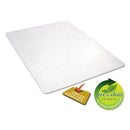 Alera All Day Use Non-Studded Chair Mat for Hard Floors, 46 x 60, Rectangular, Clear