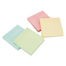 Universal Self-Stick Note Pad Cabinet Pack, 3" x 3", Assorted Pastel Colors, 90 Sheets/Pad, 24 Pads/Pack