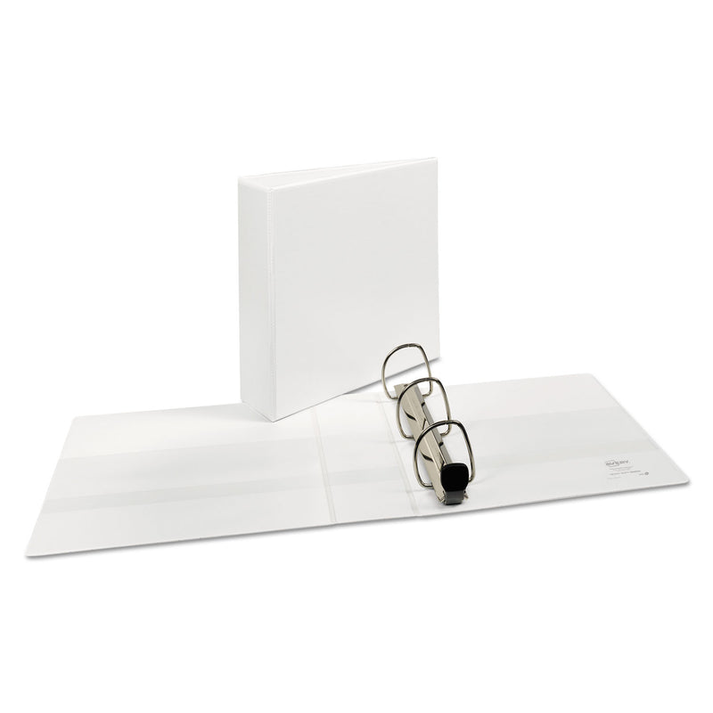 Avery Heavy-Duty View Binder with DuraHinge and Locking One Touch EZD Rings, 3 Rings, 3" Capacity, 11 x 8.5, White
