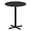Alera Reversible Laminate Table Top, Round, 35.5" Diameter, Espresso/Walnut