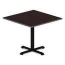 Alera Reversible Laminate Table Top, Square, 35.38w x 35.38d, Medium Cherry/Mahogany