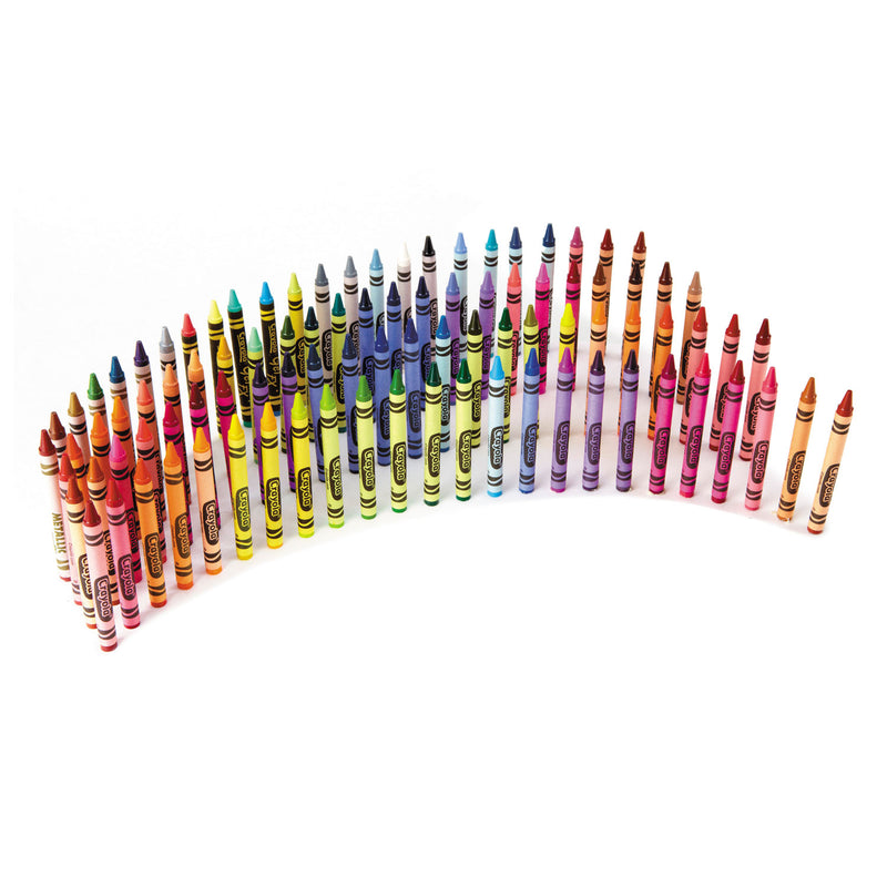 Crayola Classic Color Crayons in Flip-Top Pack with Sharpener, 96 Colors/Pack