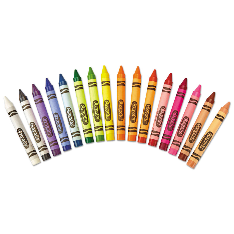 Crayola Large Crayons, Lift Lid Box, 16 Colors/Box