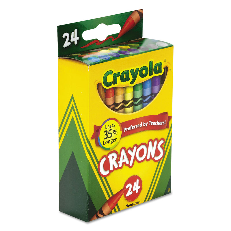 Crayola Classic Color Crayons, Peggable Retail Pack, 24 Colors/Pack