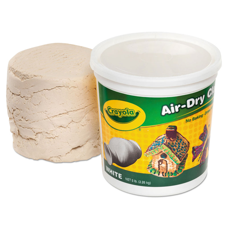 Crayola Air-Dry Clay, White, 5 lbs