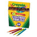 Crayola Short Colored Pencils Hinged Top Box with Sharpener, 3.3 mm, 2B (