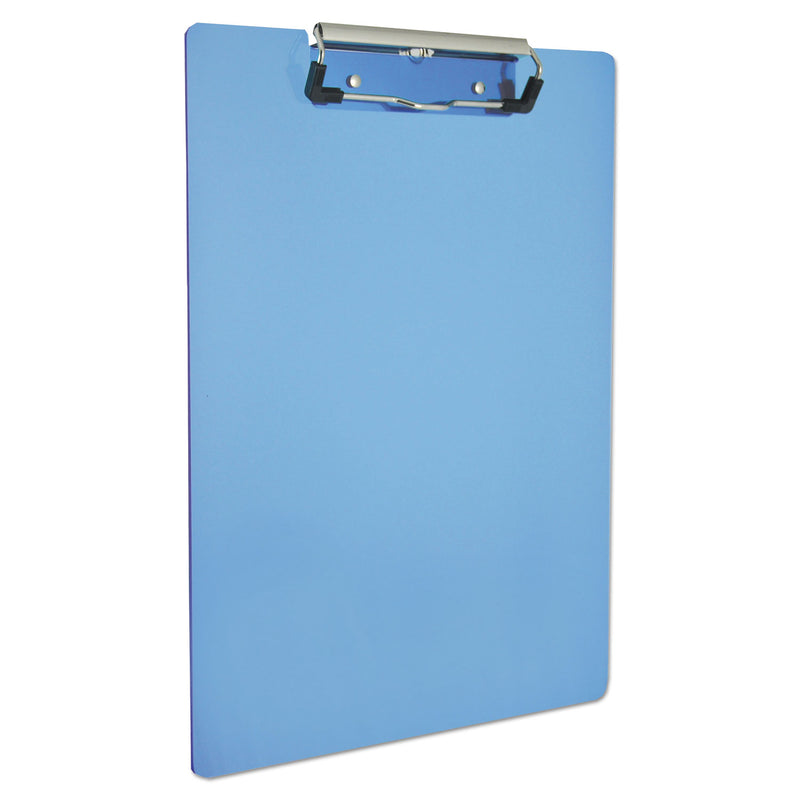 Saunders Recycled Plastic Clipboard, 0.5" Clip Capacity, Holds 8.5 x 11 Sheets, Ice Blue