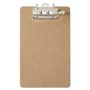Saunders Recycled Hardboard Archboard Clipboard, 2.5" Clip Capacity, Holds 8.5 x 11 Sheets, Brown