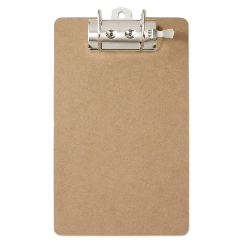 Saunders Recycled Hardboard Archboard Clipboard, 2.5" Clip Capacity, Holds 8.5 x 11 Sheets, Brown
