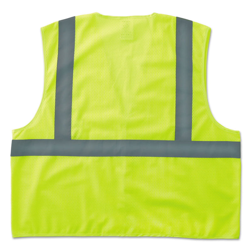 ergodyne GloWear 8205HL Type R Class 2 Super Econo Mesh Safety Vest, Small/Medium, Lime