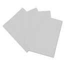 Universal Plastic Twin-Pocket Report Covers with Three-Prong Fastener, 11 x 8.5, White/White, 10/Pack