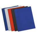 Universal Plastic Twin-Pocket Report Covers with Three-Prong Fastener, 11 x 8.5, Assorted/Assorted, 10/Pack