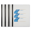 Universal Clear View Report Cover with Slide-on Binder Bar, Clear/Clear, 25/Pack