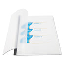 Universal Clear View Report Cover with Slide-on Binder Bar, Clear/Clear, 25/Pack