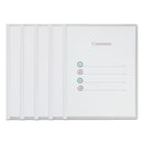 Universal Clear View Report Cover with Slide-on Binder Bar, Clear/Clear, 25/Pack