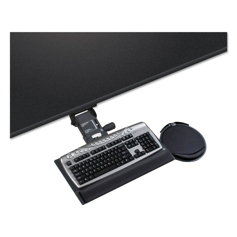 Kelly Computer Supply Leverless Lift N Lock Keyboard Tray, 19w x 10d, Black