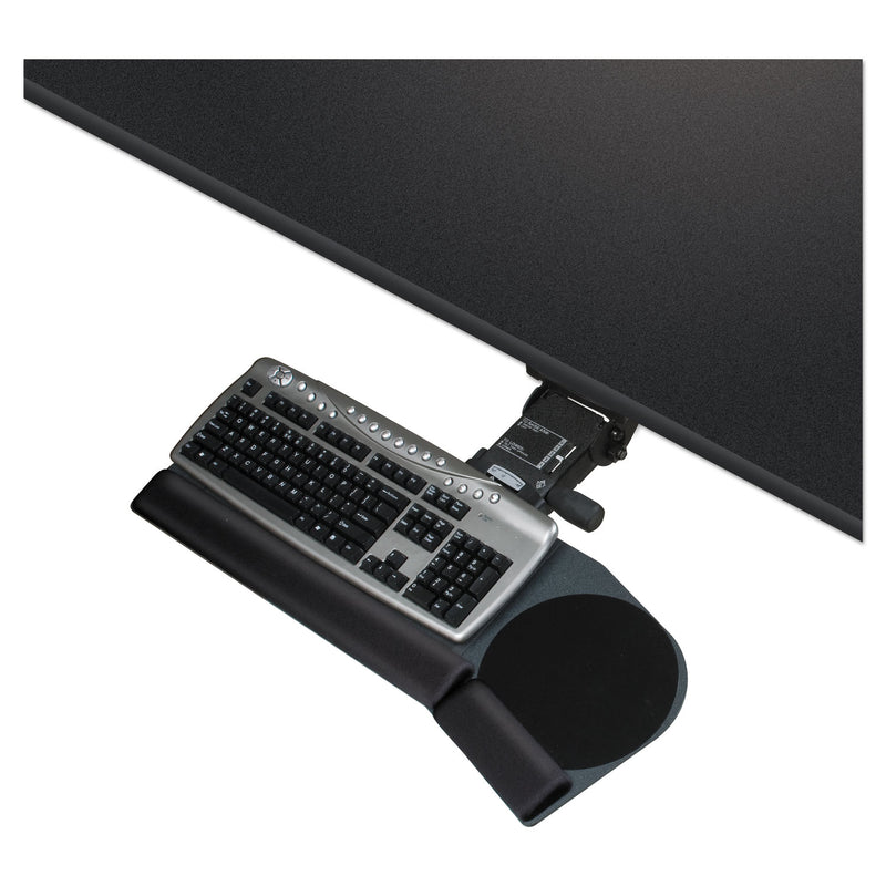 Kelly Computer Supply Lever Less Lift N Lock California Keyboard Tray, 28 x 10, Black