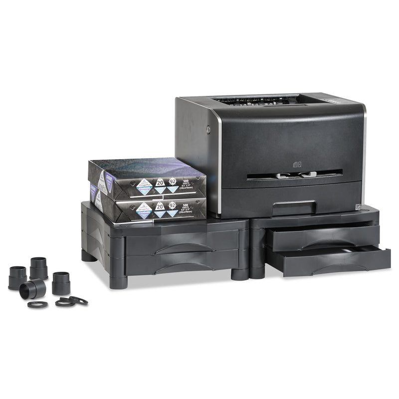 Kelly Computer Supply Monitor Stand, 13" x 13.5" x 4.75" to 5.75", Black, Supports 60 lbs