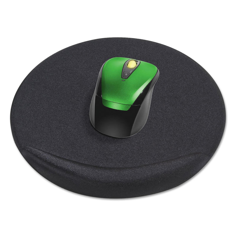 Kelly Computer Supply Viscoflex Oval Mouse Pad, 8" dia., Black