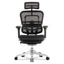 Eurotech Ergohuman Elite High-Back Chair, 18.1" to 21.6" Seat Height, Black