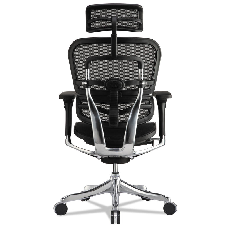 Eurotech Ergohuman Elite High-Back Chair, 18.1" to 21.6" Seat Height, Black