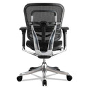 Eurotech Ergohuman Elite Mid-Back Mesh Chair, Supports Up to 250 lb, 18.11" to 21.65" Seat Height, Black