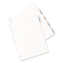 Avery Big Tab Printable White Label Tab Dividers, 5-Tab, 11 x 8.5, White, 20 Sets