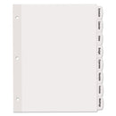 Avery Big Tab Printable White Label Tab Dividers, 8-Tab, 11 x 8.5, White, 20 Sets