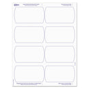 Avery Big Tab Printable Large White Label Tab Dividers, 5-Tab, 11 x 8.5, White, 20 Sets