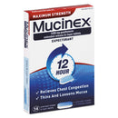 Mucinex Maximum Strength Expectorant, 14 Tablets/Box