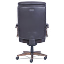 La-Z-Boy Woodbury Big/Tall Executive Chair, Supports Up to 400 lb, 20.25" to 23.25" Seat Height, Brown Seat/Back, Weathered Sand Base
