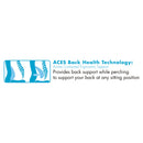 SertaPedic Cosset Ergonomic Task Chair, Supports Up to 275 lb, 19.5" to 22.5" Seat Height, Black