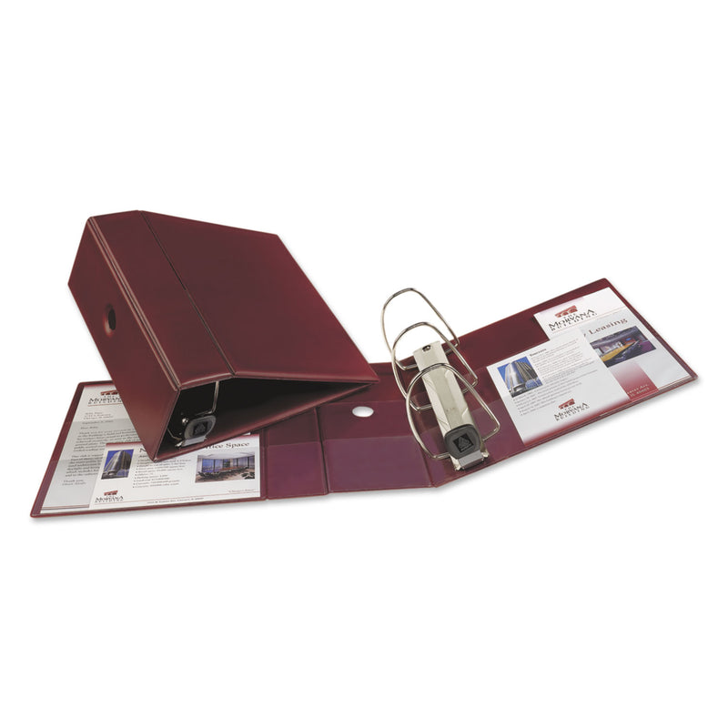 Avery Heavy-Duty Non-View Binder with DuraHinge, Three Locking One Touch EZD Rings and Thumb Notch, 5" Capacity, 11 x 8.5, Maroon